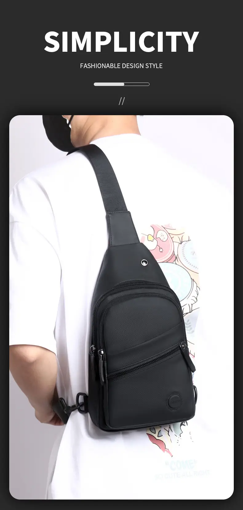 New Men's Water-Repellent Multi-Layer Shoulder Bag — feature 4