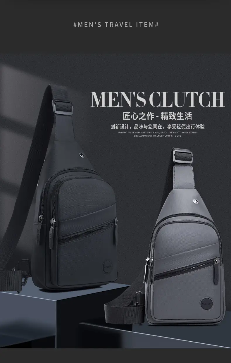 New Men's Water-Repellent Multi-Layer Shoulder Bag — feature 5