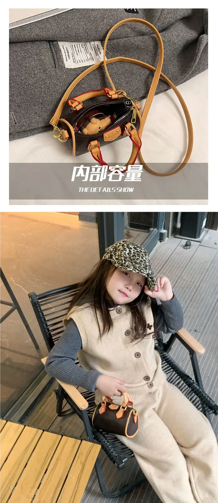 New Korean Style Girls Mini Lychee Shoulder Crossbody Bag — feature 4