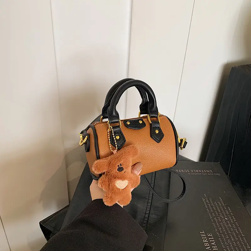 New Korean Style Girls Mini Lychee Shoulder Crossbody Bag