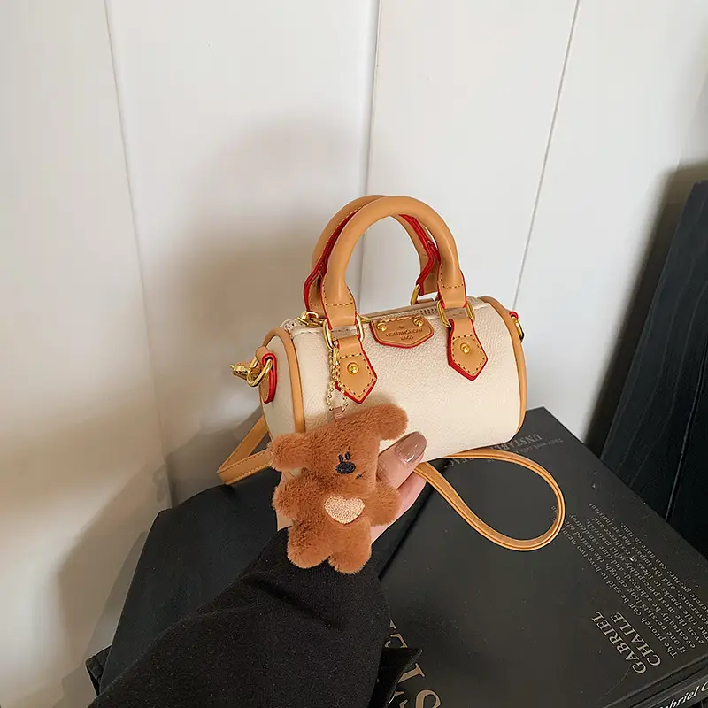 New Korean Style Girls Mini Lychee Shoulder Crossbody Bag