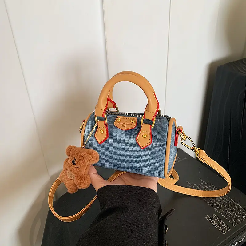 New Korean Style Girls Mini Lychee Shoulder Crossbody Bag