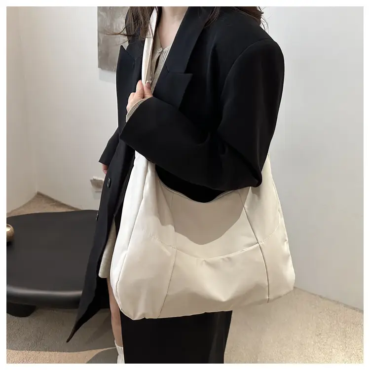 Orange Nylon Crossbody Tote Bag for Women — feature 17