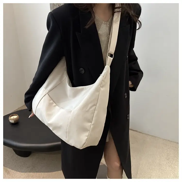 Orange Nylon Crossbody Tote Bag for Women — feature 18
