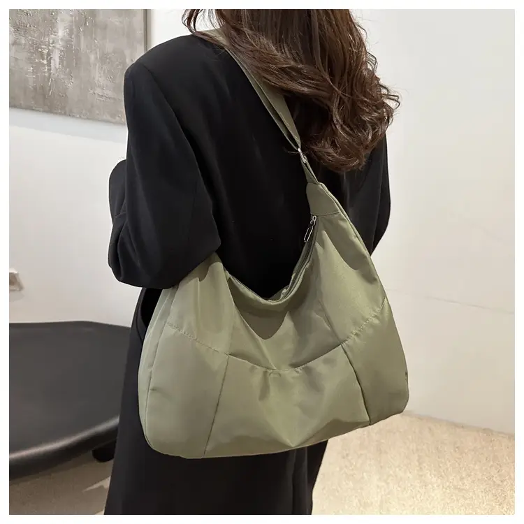 Orange Nylon Crossbody Tote Bag for Women — feature 20