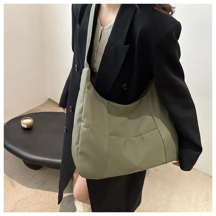 Orange Nylon Crossbody Tote Bag for Women — feature 22