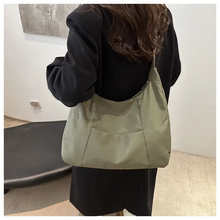 Orange Nylon Crossbody Tote Bag for Women — feature 24