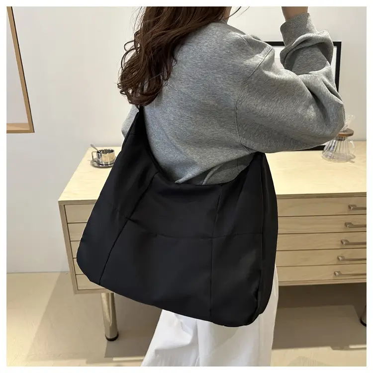 Orange Nylon Crossbody Tote Bag for Women — feature 33