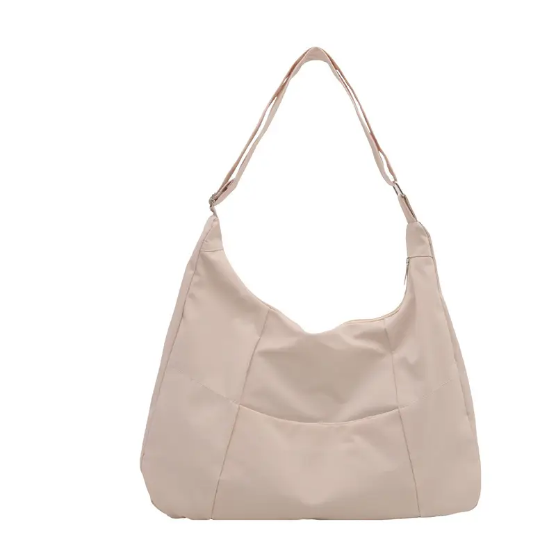 Orange Nylon Crossbody Tote Bag for Women - Image 2
