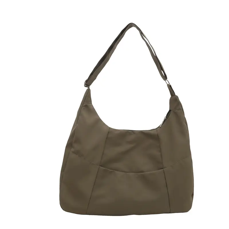 Orange Nylon Crossbody Tote Bag for Women - Image 4
