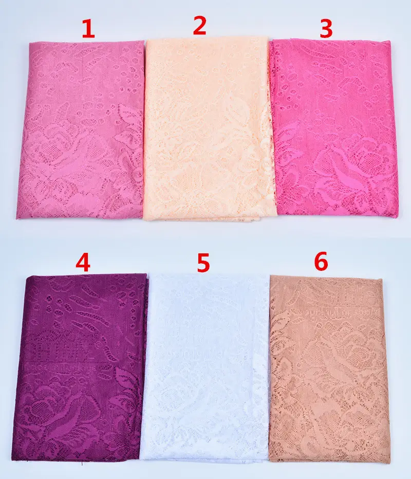 Pink Lace Tassel Scarf for Women — feature 1