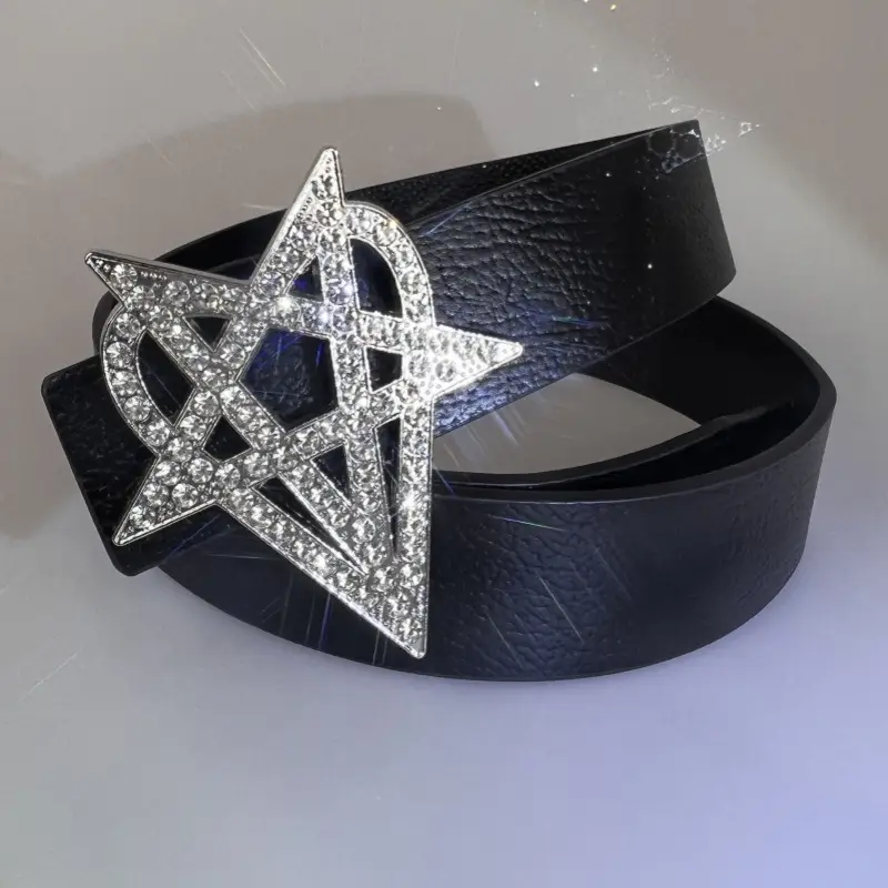 Diamond Star Belt Belt with Heart Design