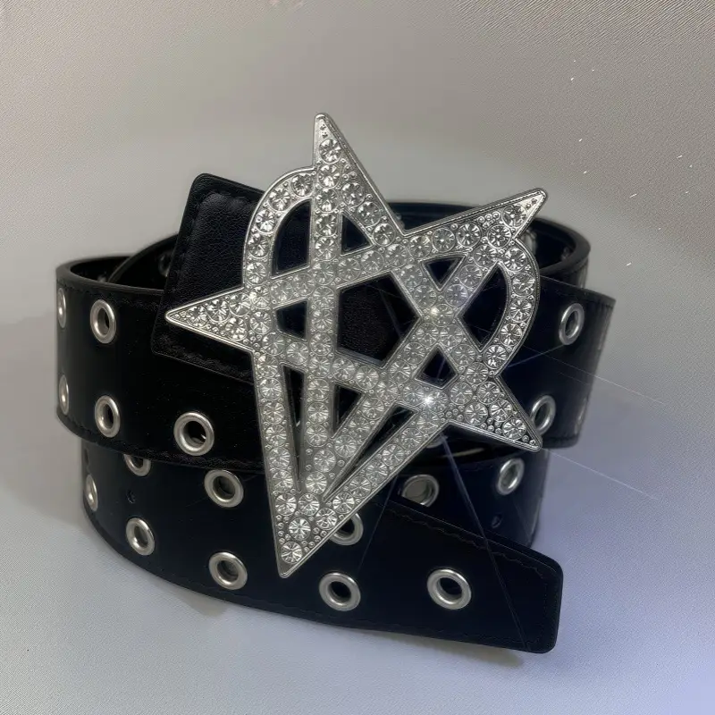 Diamond Star Belt Belt with Heart Design