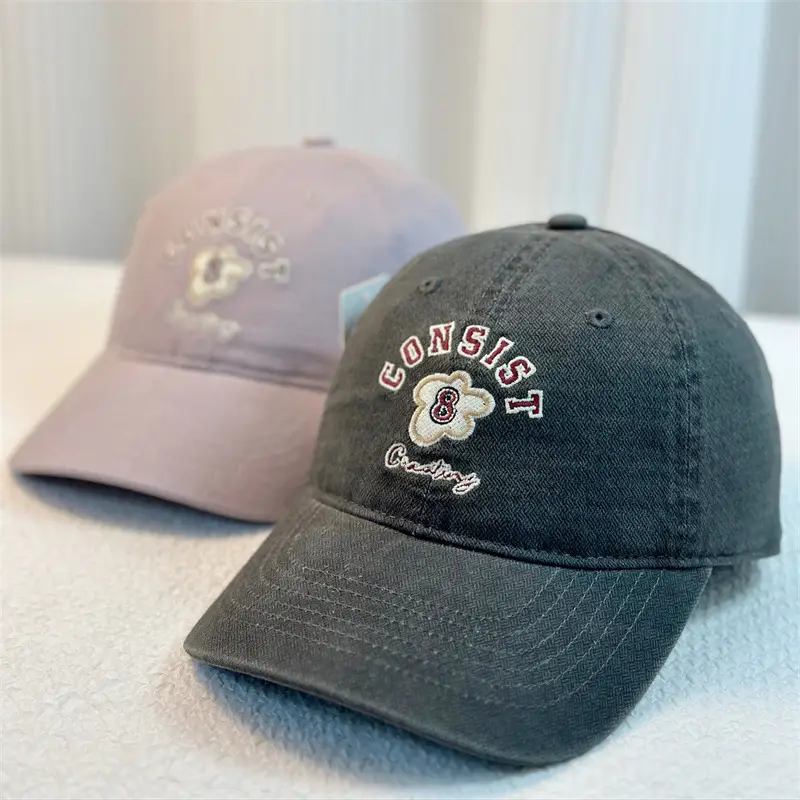 Japanese Embroidered Baseball Cap Light Green Vintage - Image 11