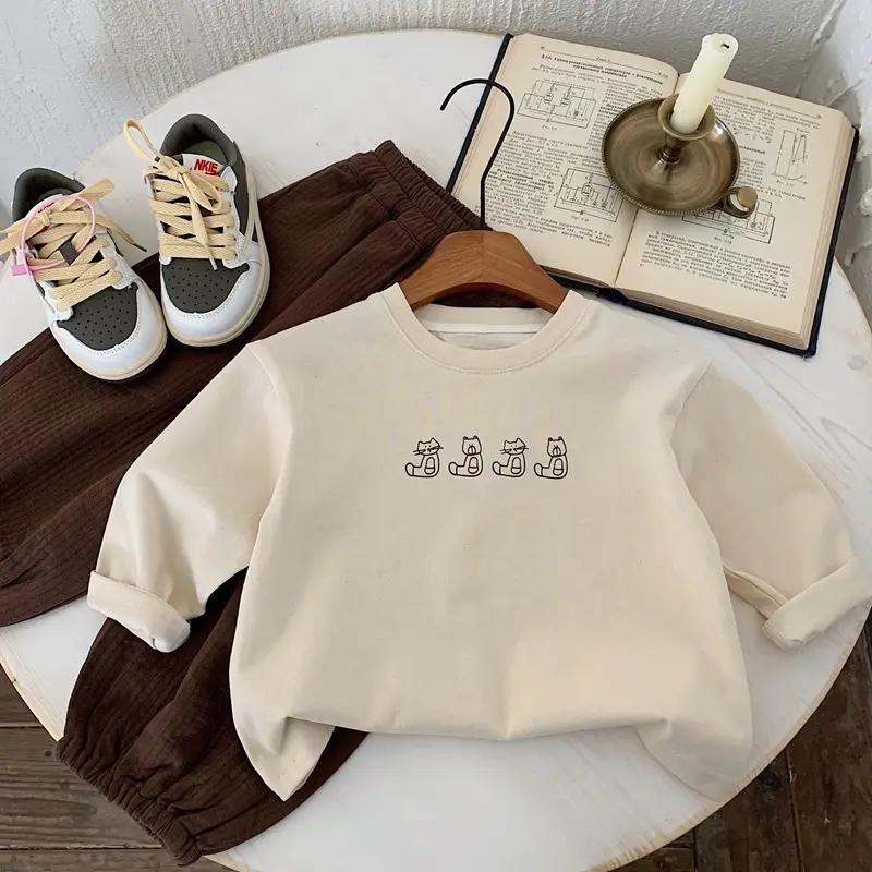Boys Long Sleeve T-Shirt Pure Cotton Spring Autumn 2024
