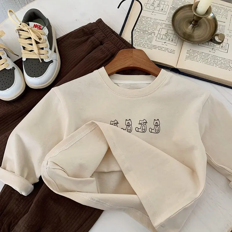 Boys Long Sleeve T-Shirt Pure Cotton Spring Autumn 2024 — feature 7