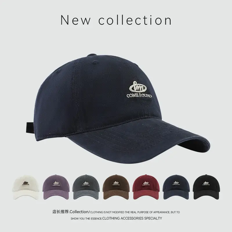 Men's Black Letter Embroidered Baseball Cap — feature 2