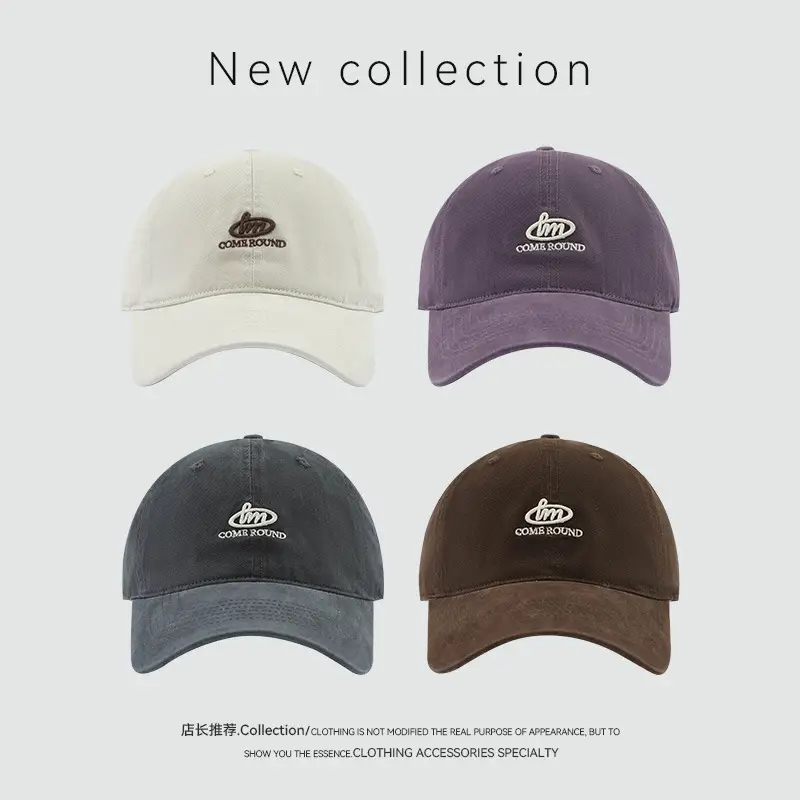 Men's Black Letter Embroidered Baseball Cap — feature 8
