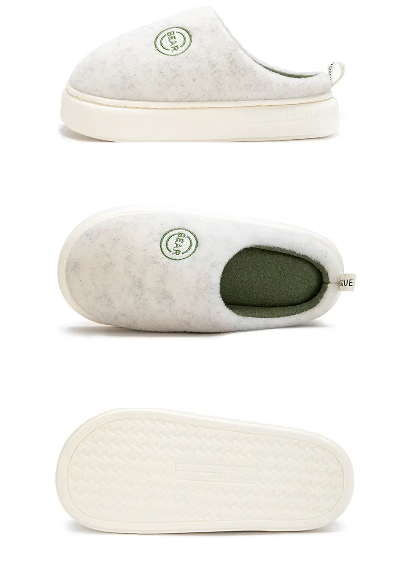 Men's Cotton Slippers for Winter, Soft-Soled Indoor Home Slippers, Thick-Soled, Fleece-Lined Latex Slippers for Women, Winter Home Casual Warm Fleece Slippers — feature 25