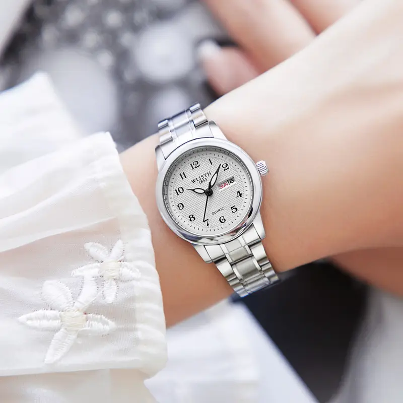 Wishu Gold Silver Watch for Women Mother's Gift - Image 5