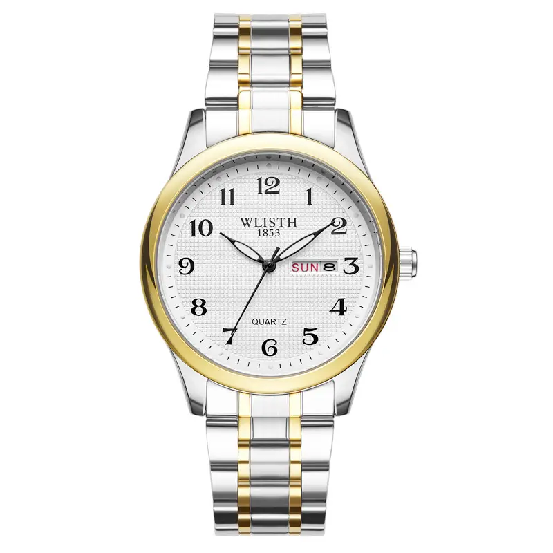 Wishu Gold Silver Watch for Women Mother's Gift - Image 3