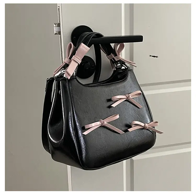 Black Bow Detail Shoulder Bag for Girls 2025 — feature 25