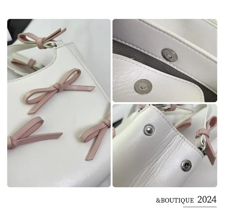 Black Bow Detail Shoulder Bag for Girls 2025 — feature 4