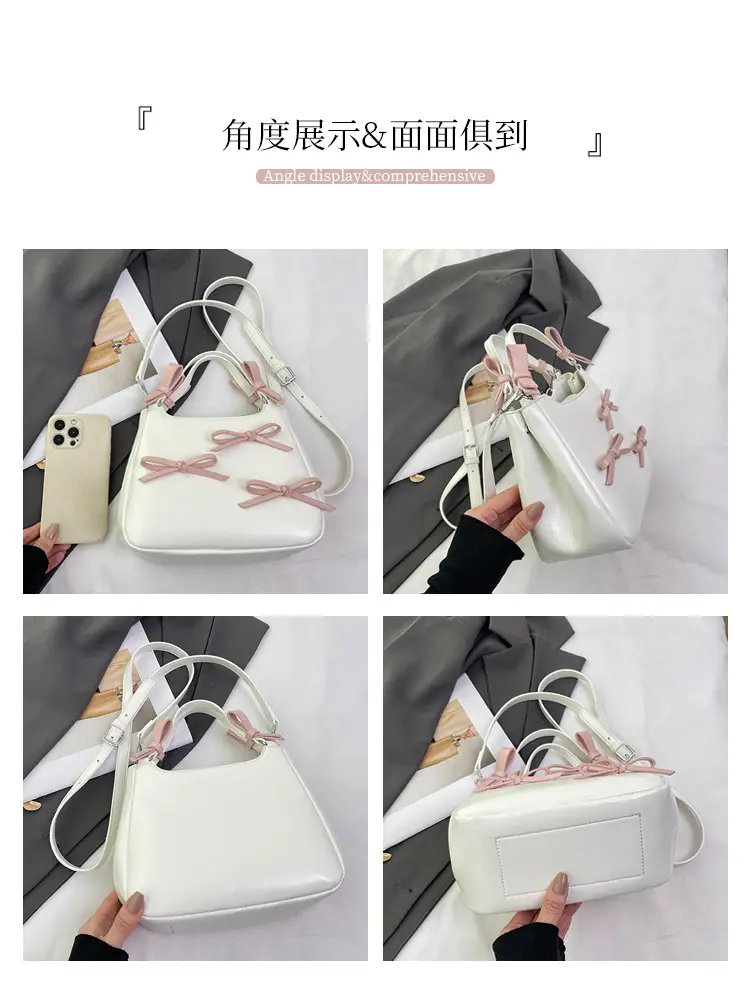 Black Bow Detail Shoulder Bag for Girls 2025 — feature 6