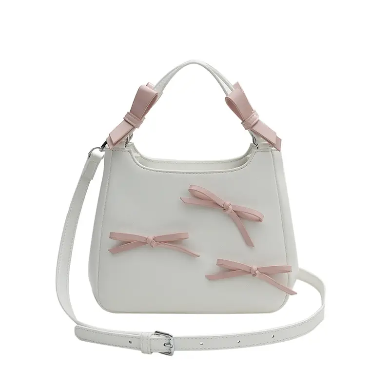 Black Bow Detail Shoulder Bag for Girls 2025 - Image 4