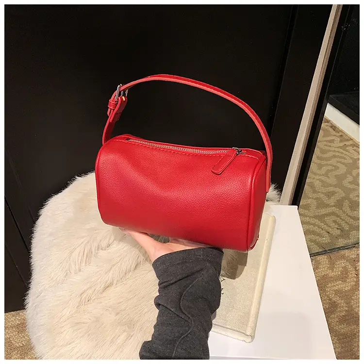 Women's Tan Leather Shoulder Bag 2026 Winter New — feature 36