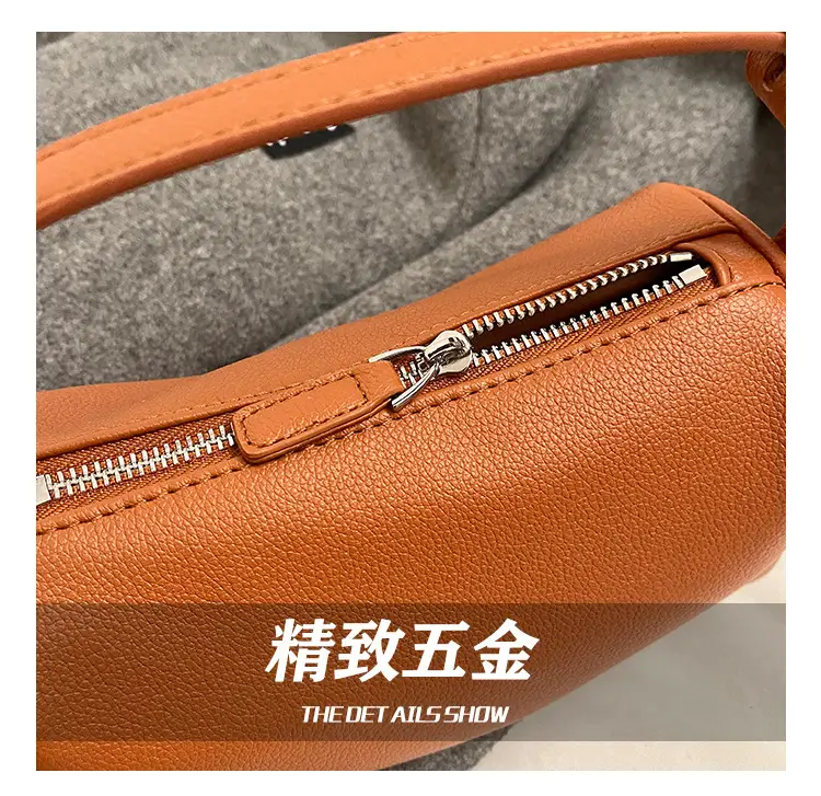 Women's Tan Leather Shoulder Bag 2026 Winter New — feature 4