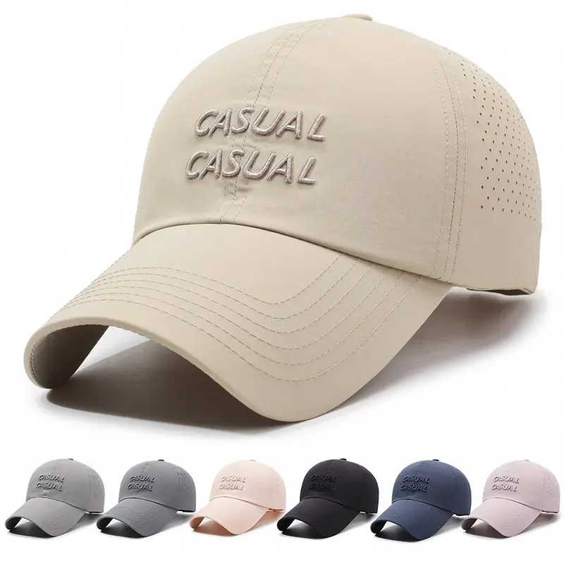 Beige Casual Baseball Cap for Men Women - Image 8