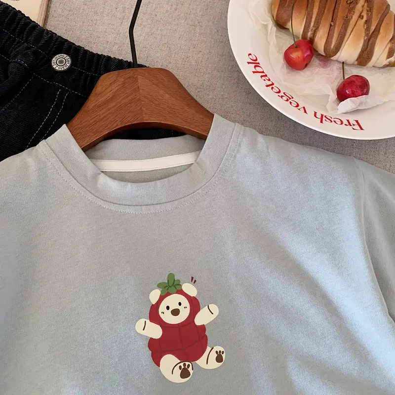 Boys Cotton T-Shirt White Short Sleeve Summer 2025 — feature 7