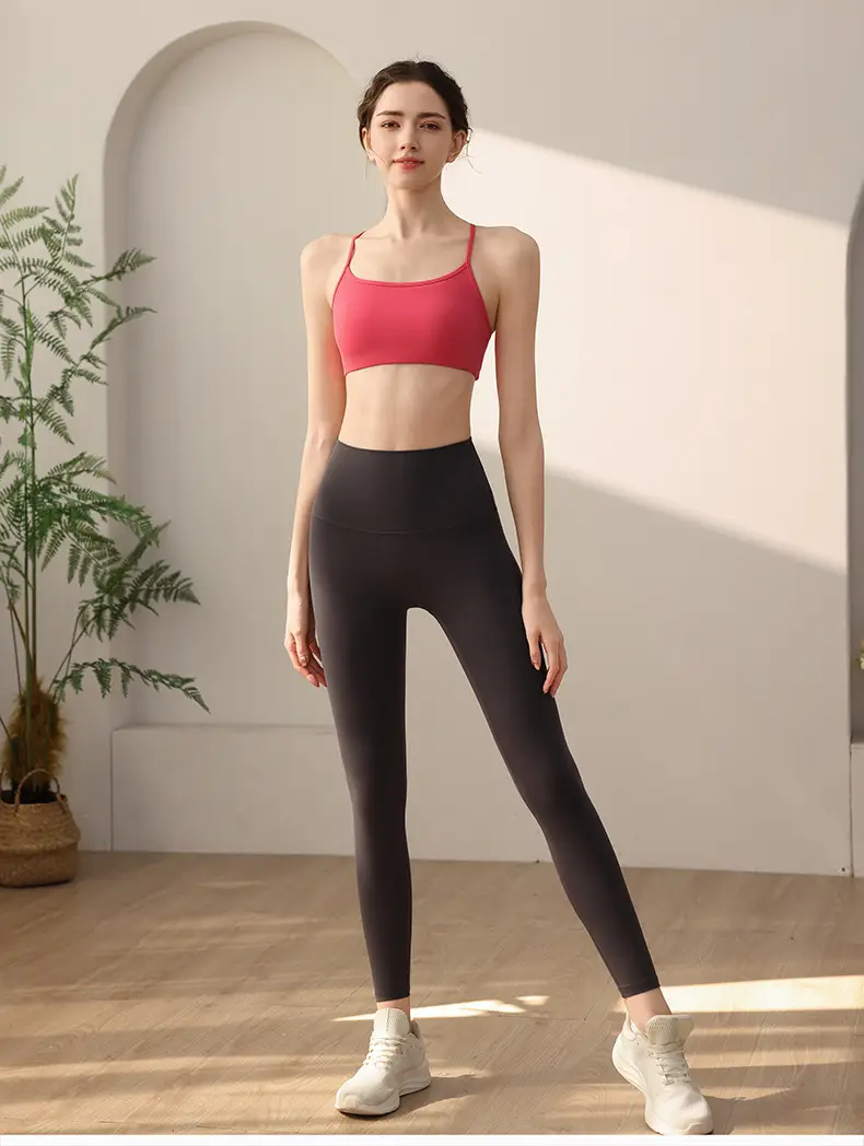 Sports Underwear Women's One-piece Cup Back Pilates Bra Fitness Bra Vest Yoga Clothes Breathable Sweat Absorption — feature 13