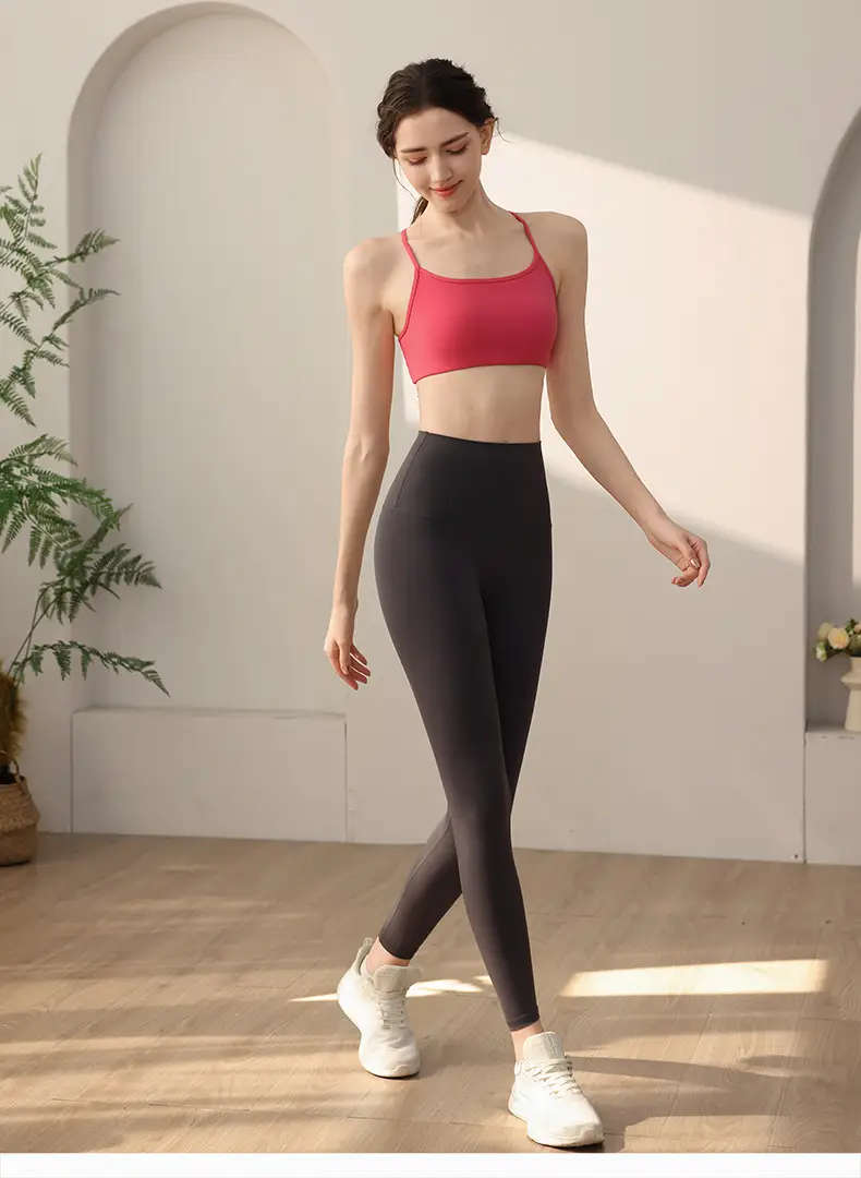 Sports Underwear Women's One-piece Cup Back Pilates Bra Fitness Bra Vest Yoga Clothes Breathable Sweat Absorption — feature 14