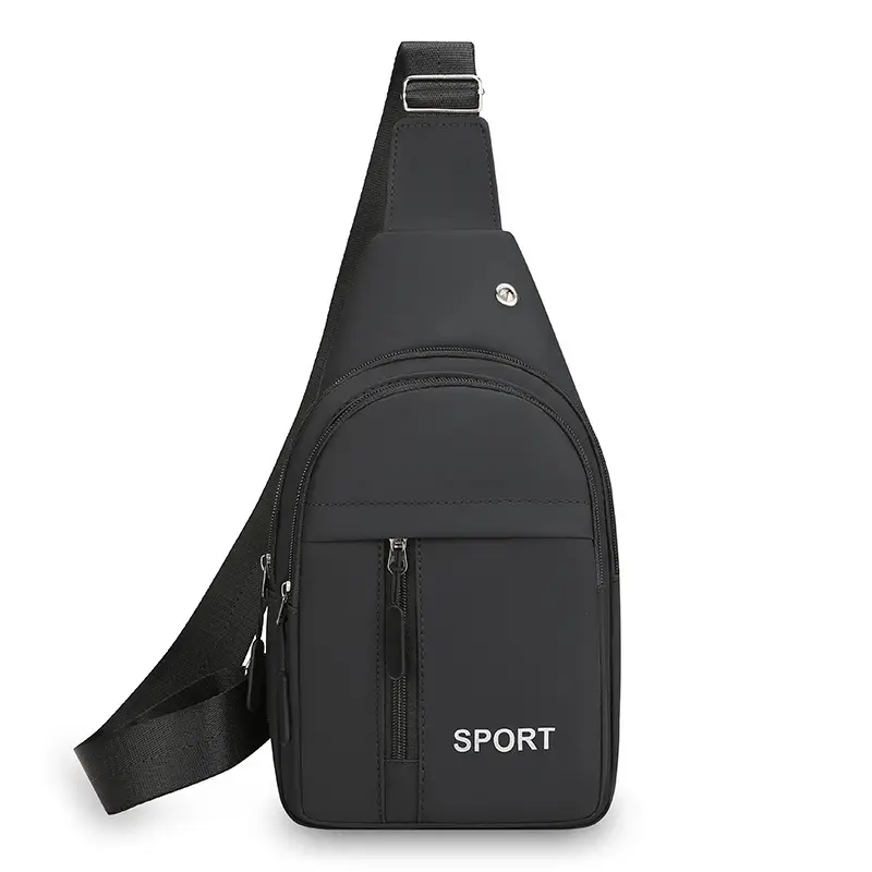 Men's Multifunctional Chest Bag Grey Sport Style