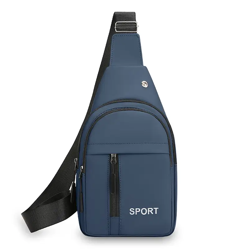 Men's Multifunctional Chest Bag Grey Sport Style