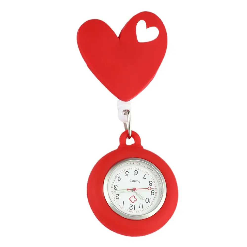 Love Nurse Watch Red Heart Buckle Easy Pull - Image 11