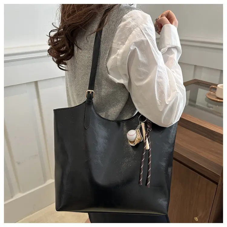 Women Vintage Brown Leather Shoulder Tote Bag Large Capacity — feature 11