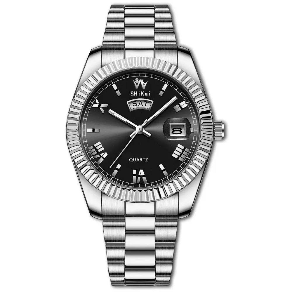 Men's Gold Water Resistant Log Style Watch - Image 13