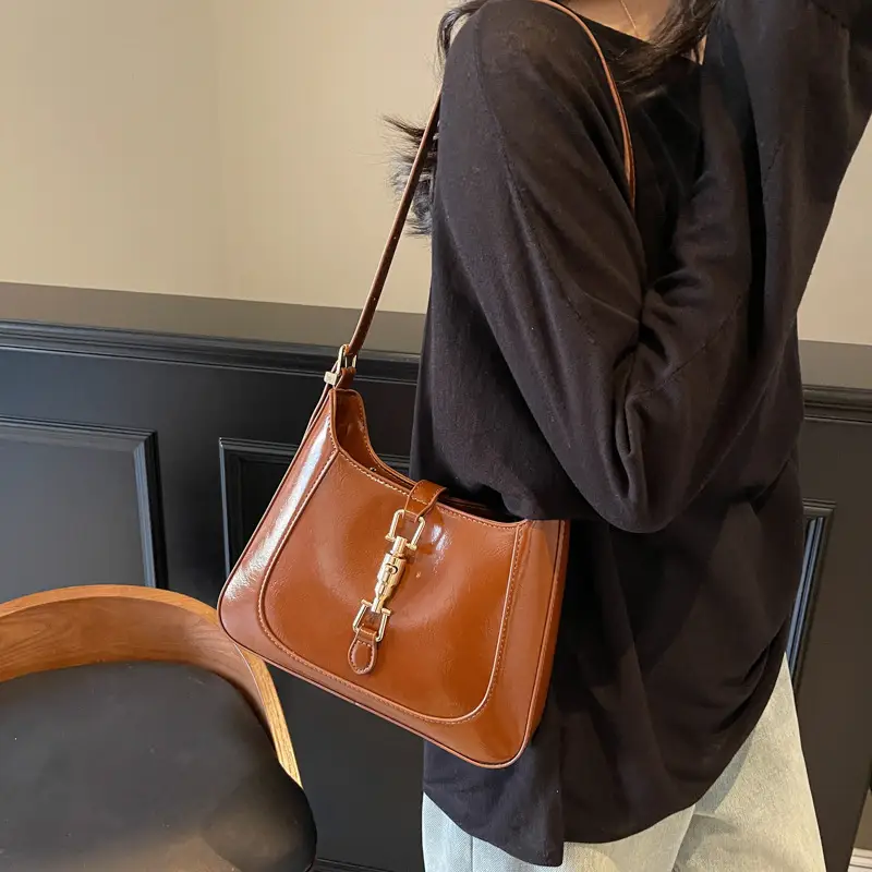 Pink Leather Shoulder Bag for Women 2025