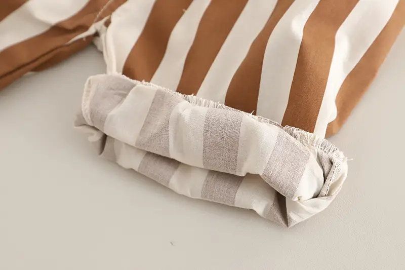Boys T-shirt Shorts Set Summer 2025 Cotton Beige Brown — feature 14