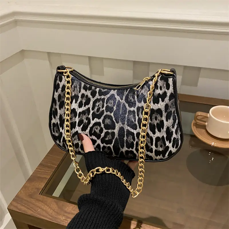 Retro Printed Underarm Bag Niche Design 2025 Spring New - Image 10