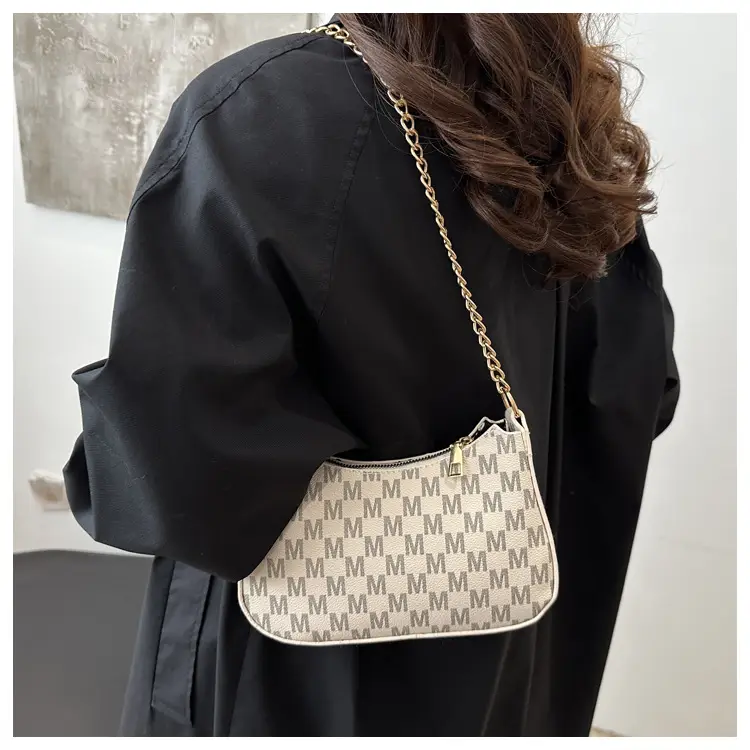 Retro Printed Underarm Bag Niche Design 2025 Spring New — feature 12