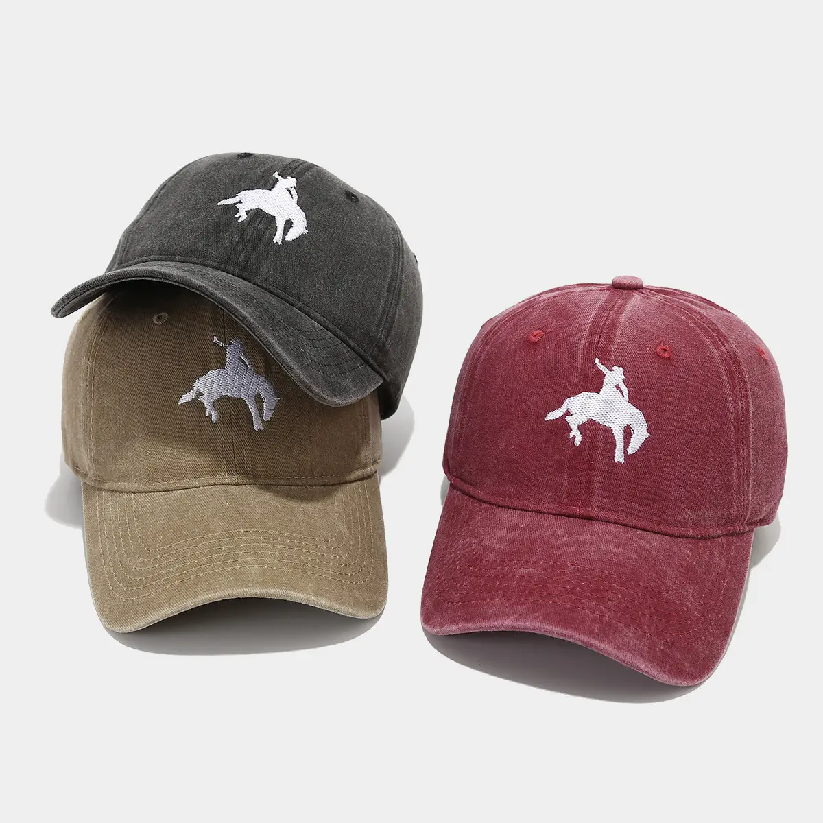 Women Blue Horse Cap 4 Colors Baseball Cap — feature 3