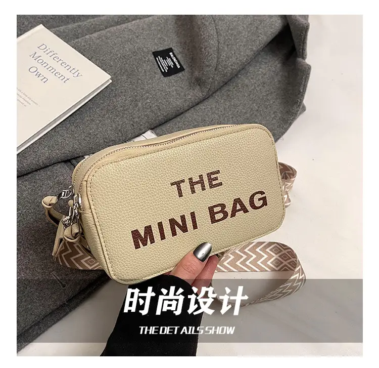 Red Korean Style Mini Shoulder Bag with Wide Strap — feature 8