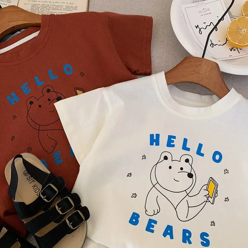 Hello Bears Printed Cotton T-Shirt for Boys Girls 2025 — feature 10