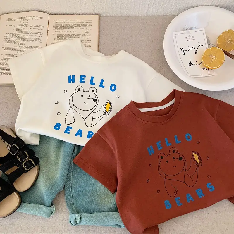 Hello Bears Printed Cotton T-Shirt for Boys Girls 2025 — feature 4