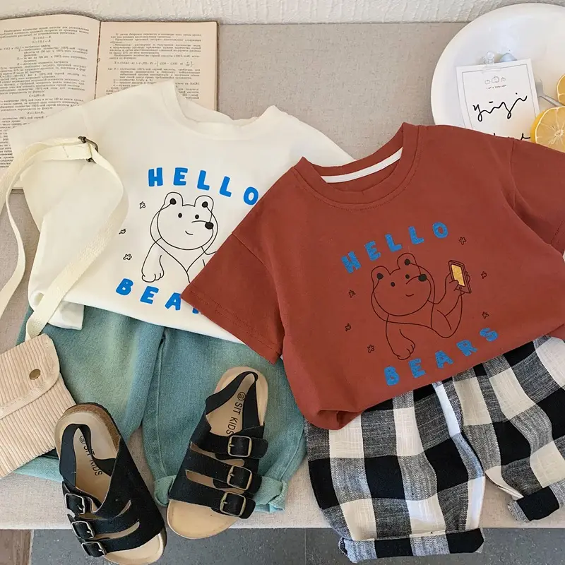 Hello Bears Printed Cotton T-Shirt for Boys Girls 2025 — feature 5