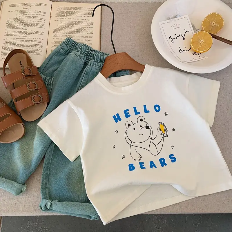Hello Bears Printed Cotton T-Shirt for Boys Girls 2025 — feature 7